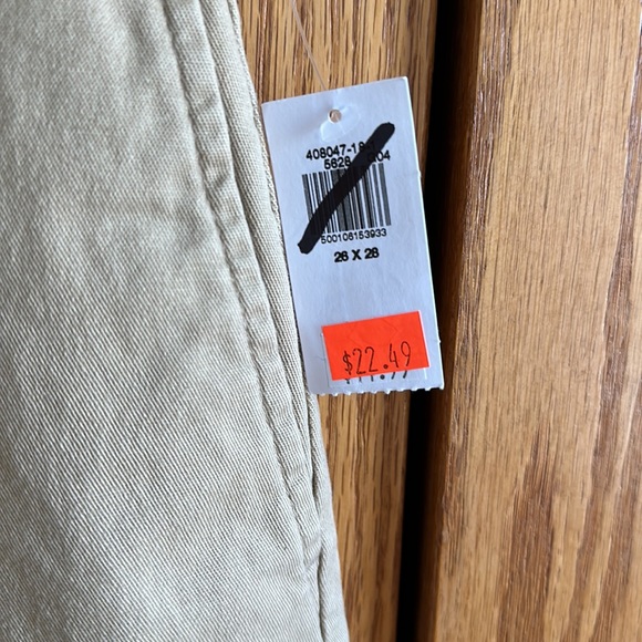 New with tags Okd Navy khaki pants 26x28 - Picture 3 of 4